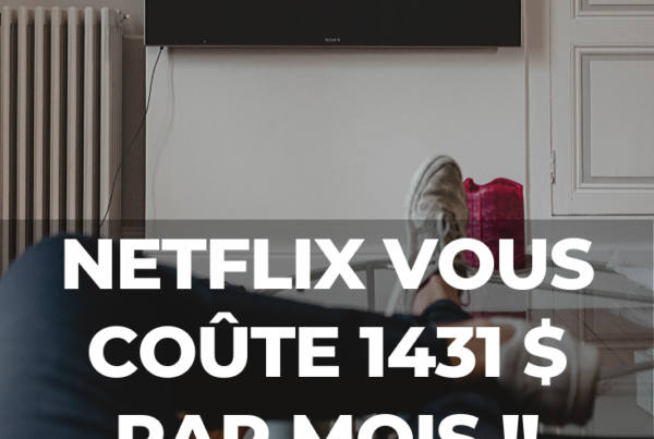 Netflix vous coûte 1431 par mois