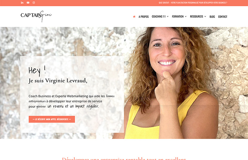 Site web avant