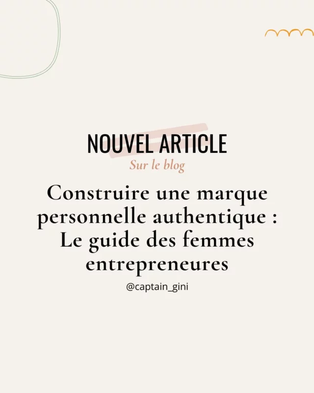 ✨ Construire une marque personnelle forte et authentique, c’est possible ! ✨

Vous rêvez d’une marque qui vous ressemble, qui parle de vous, de vos valeurs et de votre mission ? 🌟

Ne vous contentez pas d’une image parfaite ! L'authenticité est la clé pour créer une marque qui résonne avec votre public.

Dans mon dernier article, je vous dévoile mes meilleures astuces pour : 
✅ Trouver votre pourquoi
✅ Définir votre public cible
✅ Créer un contenu impactant
✅ Construire une présence cohérente en ligne

Prêtes à faire passer votre marque au niveau supérieur ? 💪
👉 Lisez l'article complet via le lien dans ma bio !

#marquepersonnelle #authenticite #entrepreneuriatfeminin #businessfemme #coachbusiness #entrepreneuse #femmesentrepreneures #successstory #entreprendre #coachfemme #conseilsbusiness #developpementpersonnel #libertefinanciere #stratégiemarketing #businessenligne